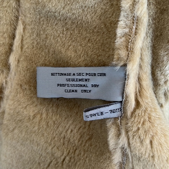 Beige Suede Sherpa jacket - Picture 7 of 8